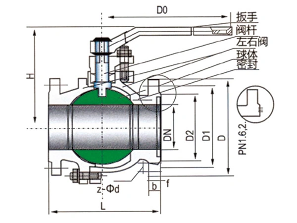 صمام كرة ستانلس ستيل ذو مقعد فولاذ\ PPL\ PTFE
